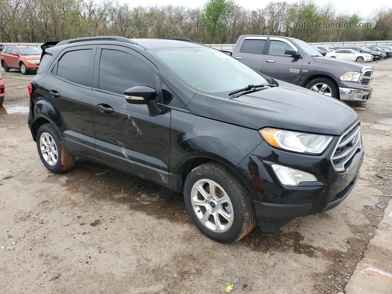 2020 Ford Ecosport Se Black vin: MAJ3S2GEXLC369705