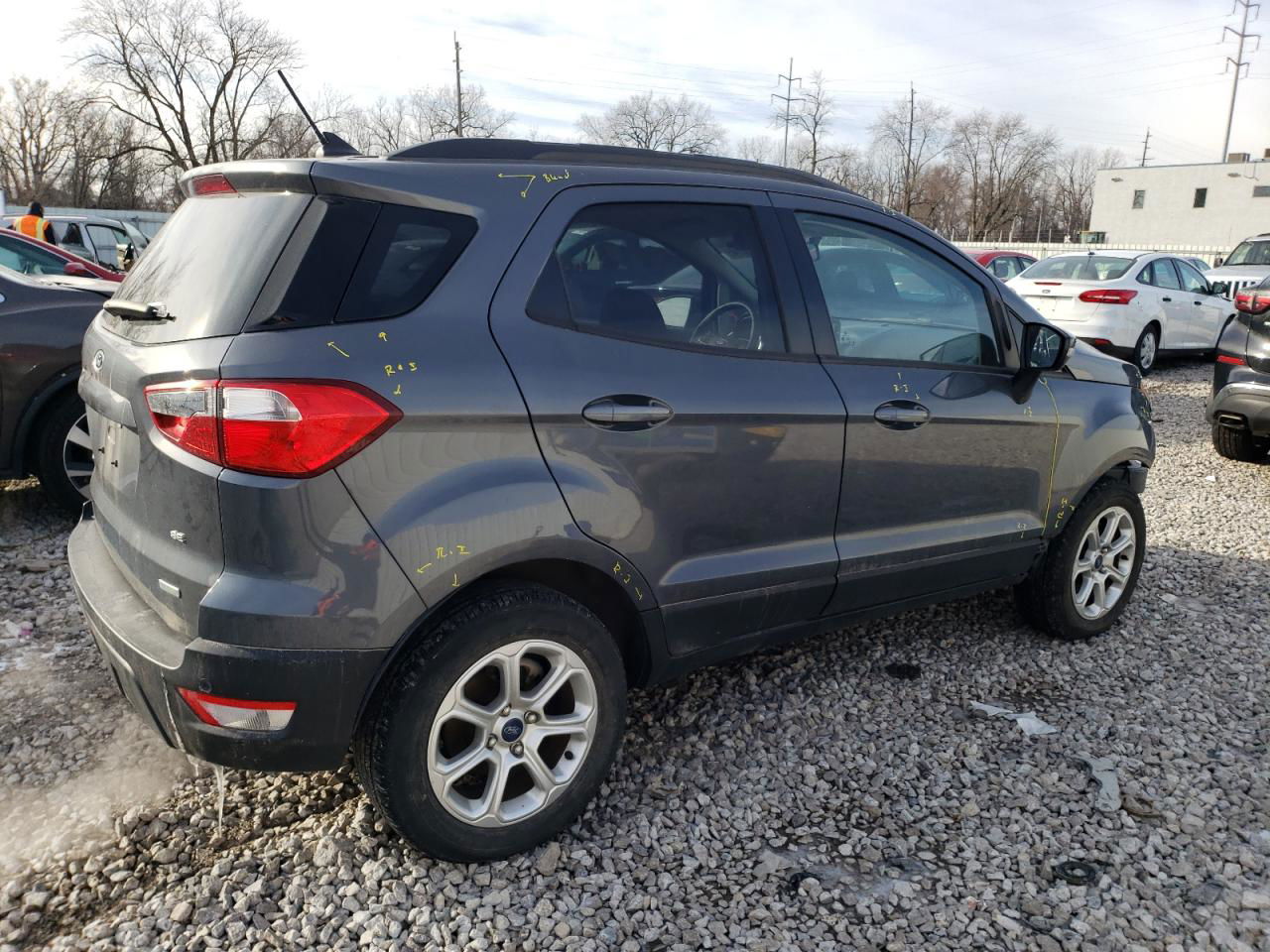 2020 Ford Ecosport Se Gray vin: MAJ3S2GEXLC394250