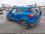 2019 Ford Ecosport Titanium Синий vin: MAJ3S2KE0KC279467