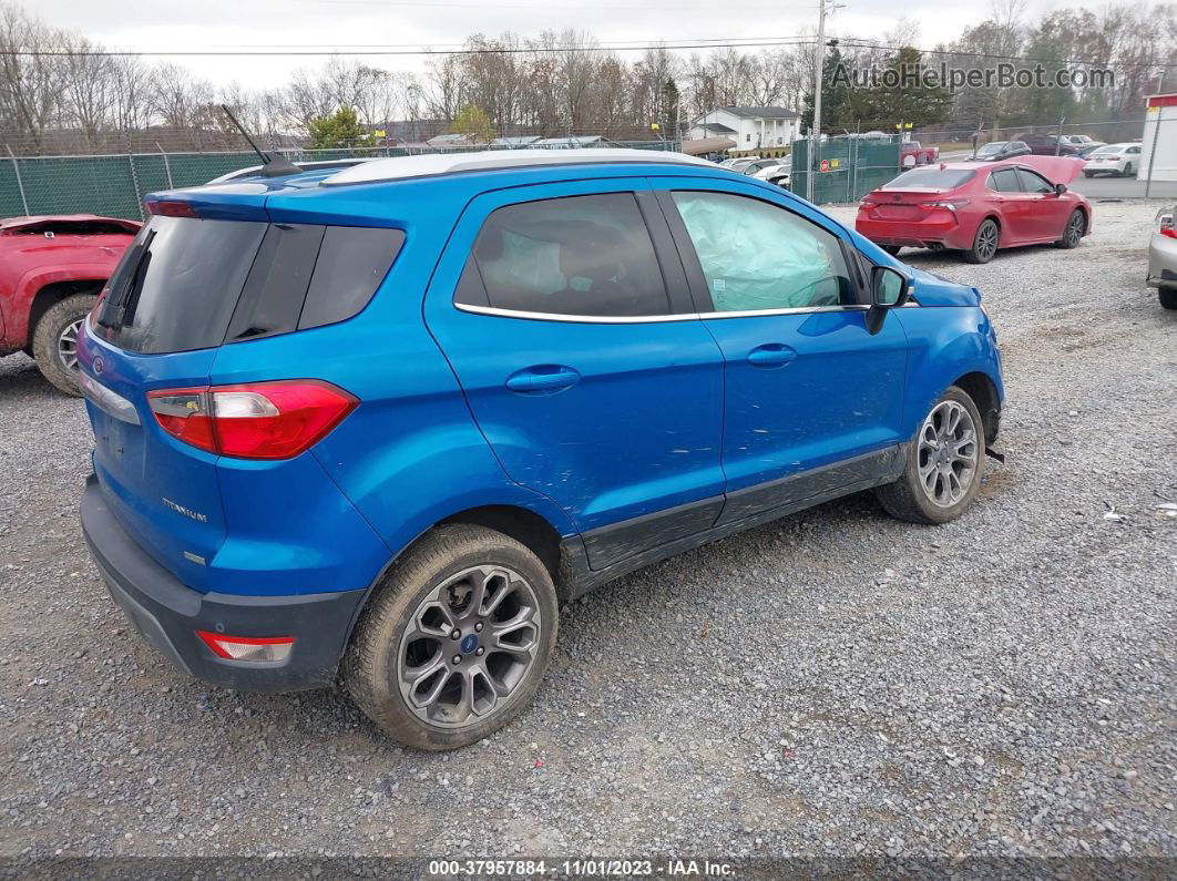 2019 Ford Ecosport Titanium Blue vin: MAJ3S2KE0KC279467