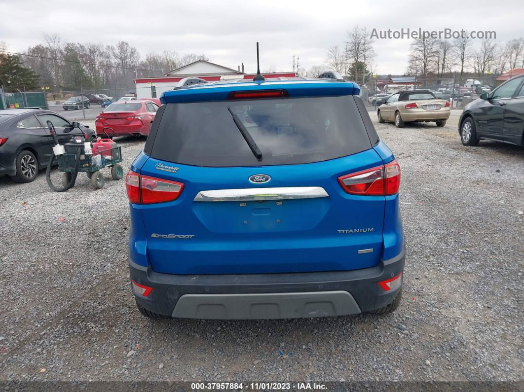 2019 Ford Ecosport Titanium Blue vin: MAJ3S2KE0KC279467