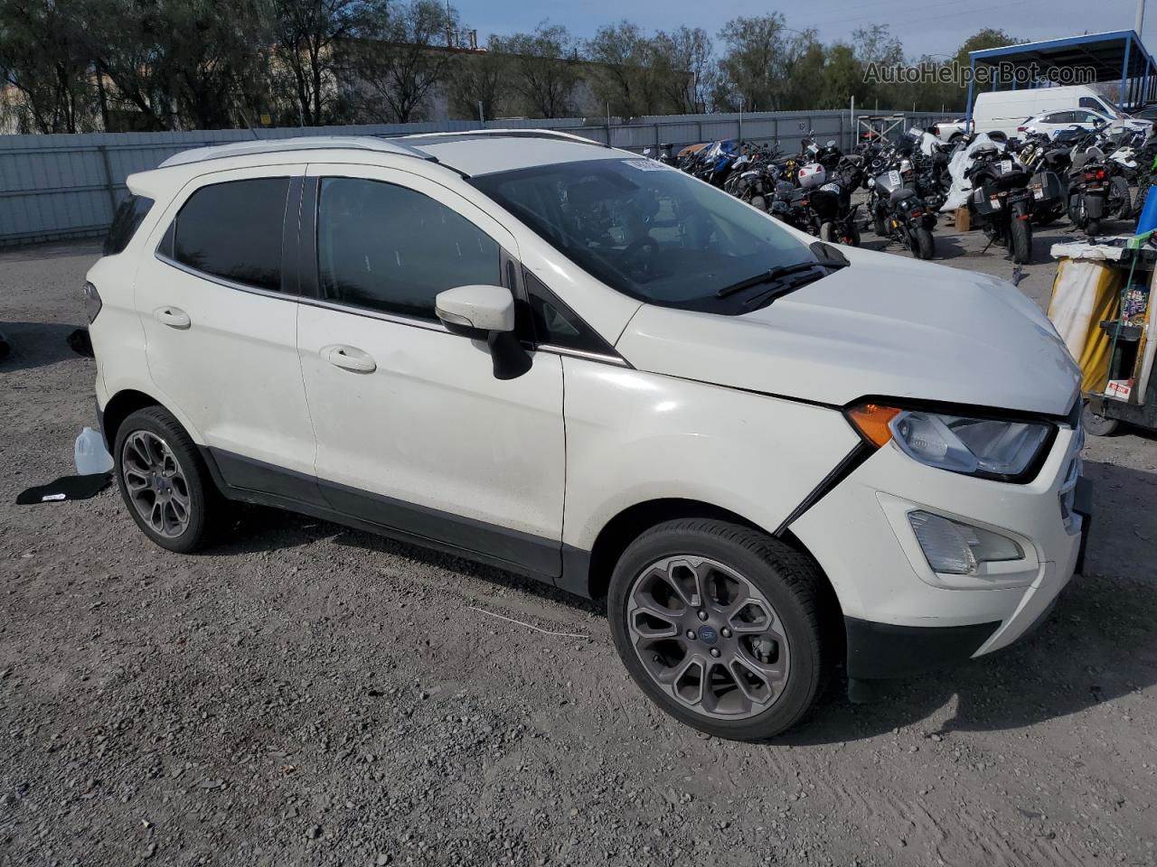 2020 Ford Ecosport Titanium Белый vin: MAJ3S2KE0LC365539