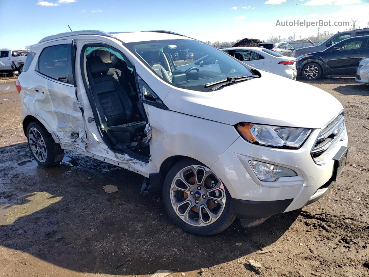 2019 Ford Ecosport Titanium White vin: MAJ3S2KE1KC273368