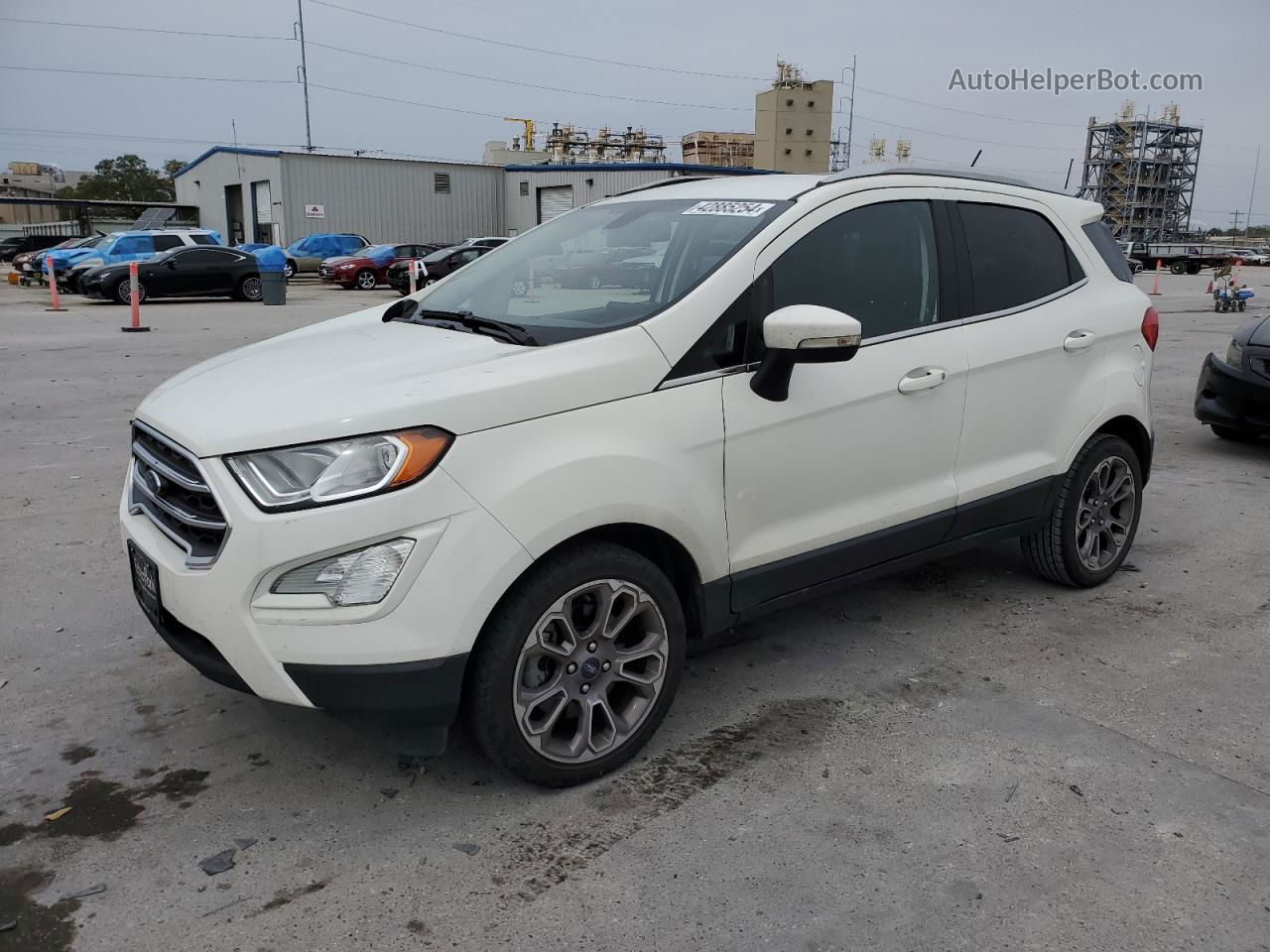 2019 Ford Ecosport Titanium Белый vin: MAJ3S2KE1KC286816