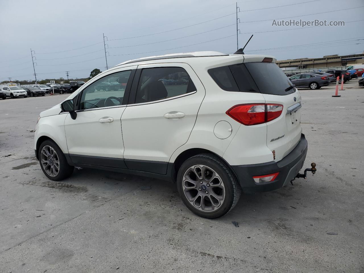 2019 Ford Ecosport Titanium Белый vin: MAJ3S2KE1KC286816