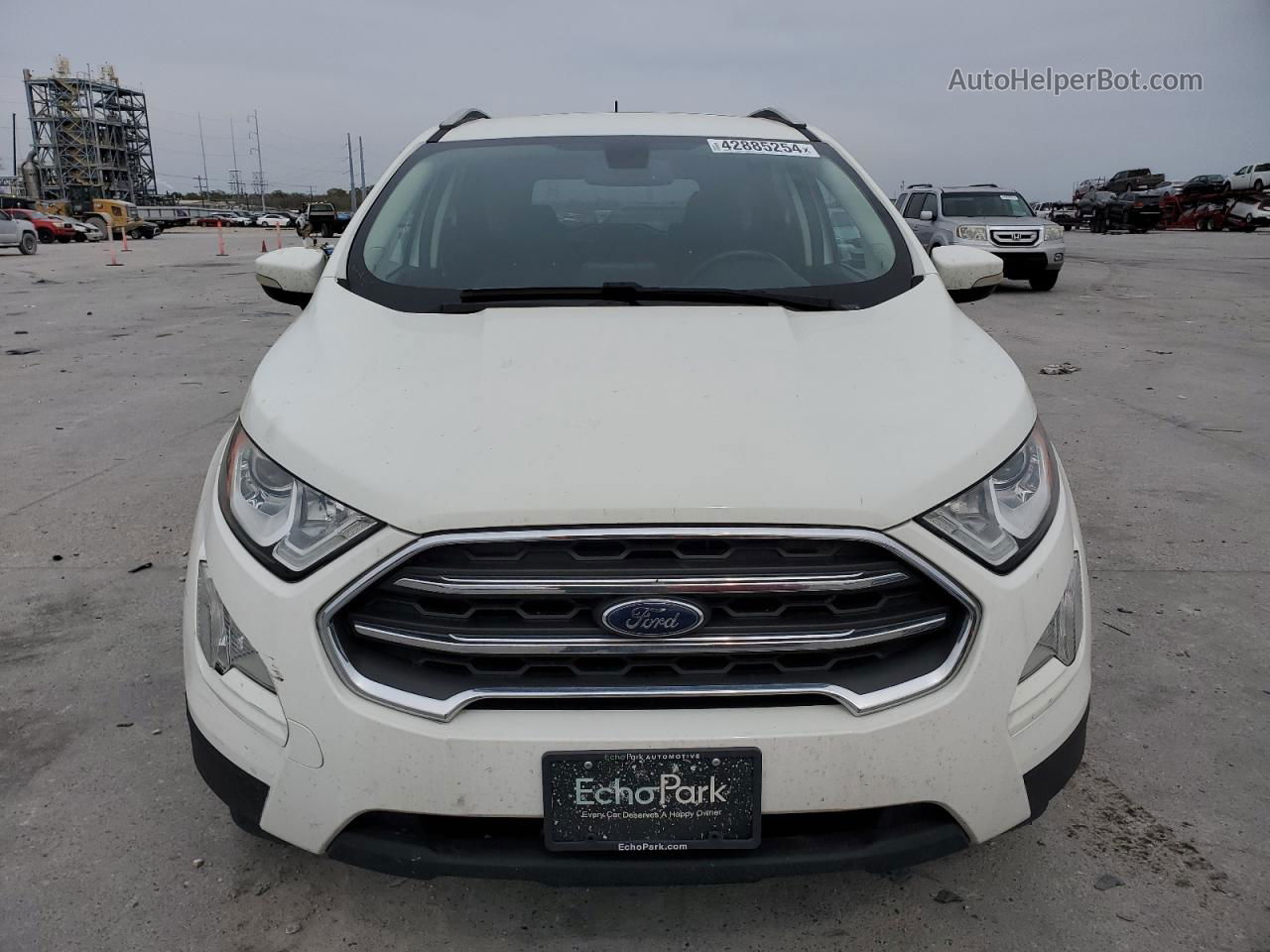 2019 Ford Ecosport Titanium Белый vin: MAJ3S2KE1KC286816