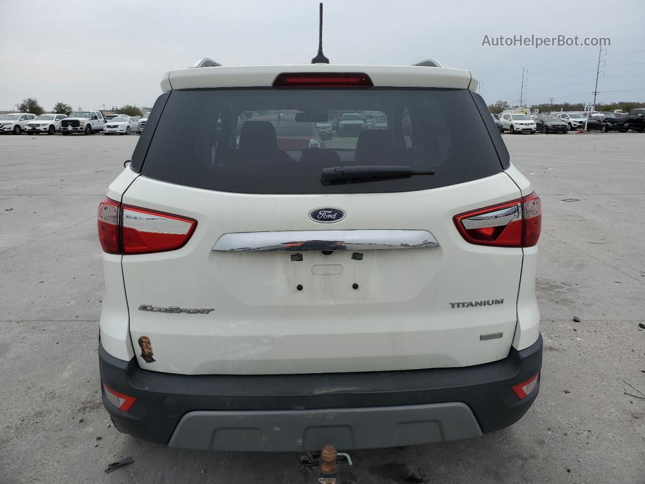 2019 Ford Ecosport Titanium Белый vin: MAJ3S2KE1KC286816