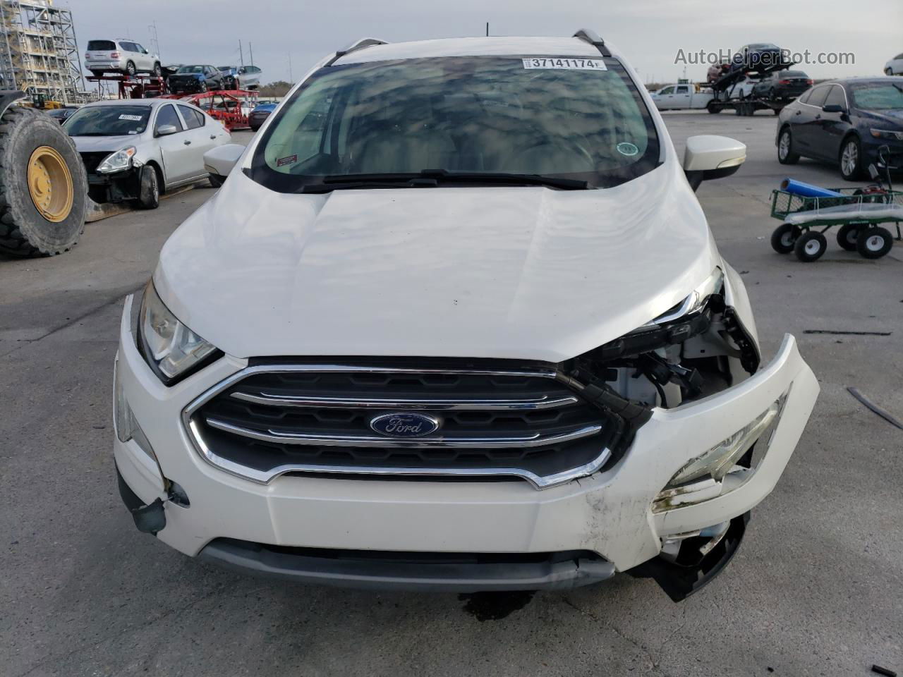 2019 Ford Ecosport Titanium White vin: MAJ3S2KE1KC288937