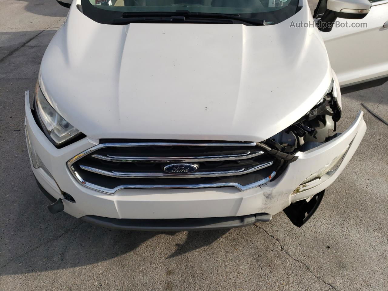 2019 Ford Ecosport Titanium White vin: MAJ3S2KE1KC288937