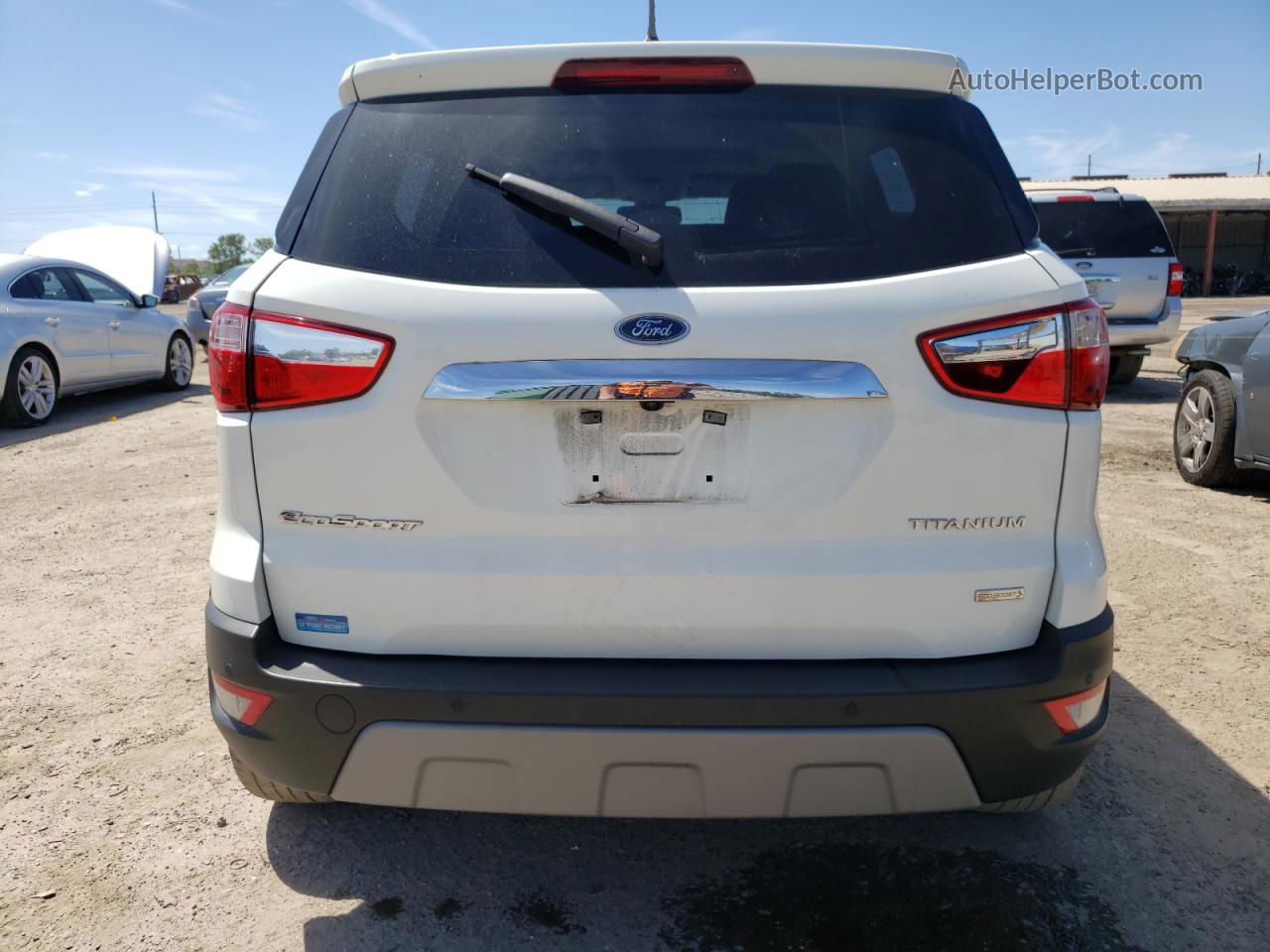 2019 Ford Ecosport Titanium White vin: MAJ3S2KE2KC297842