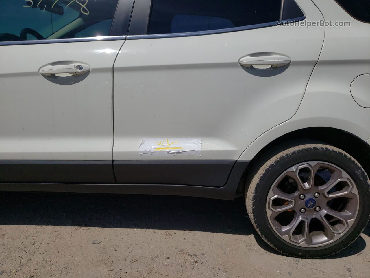 2019 Ford Ecosport Titanium White vin: MAJ3S2KE2KC297842