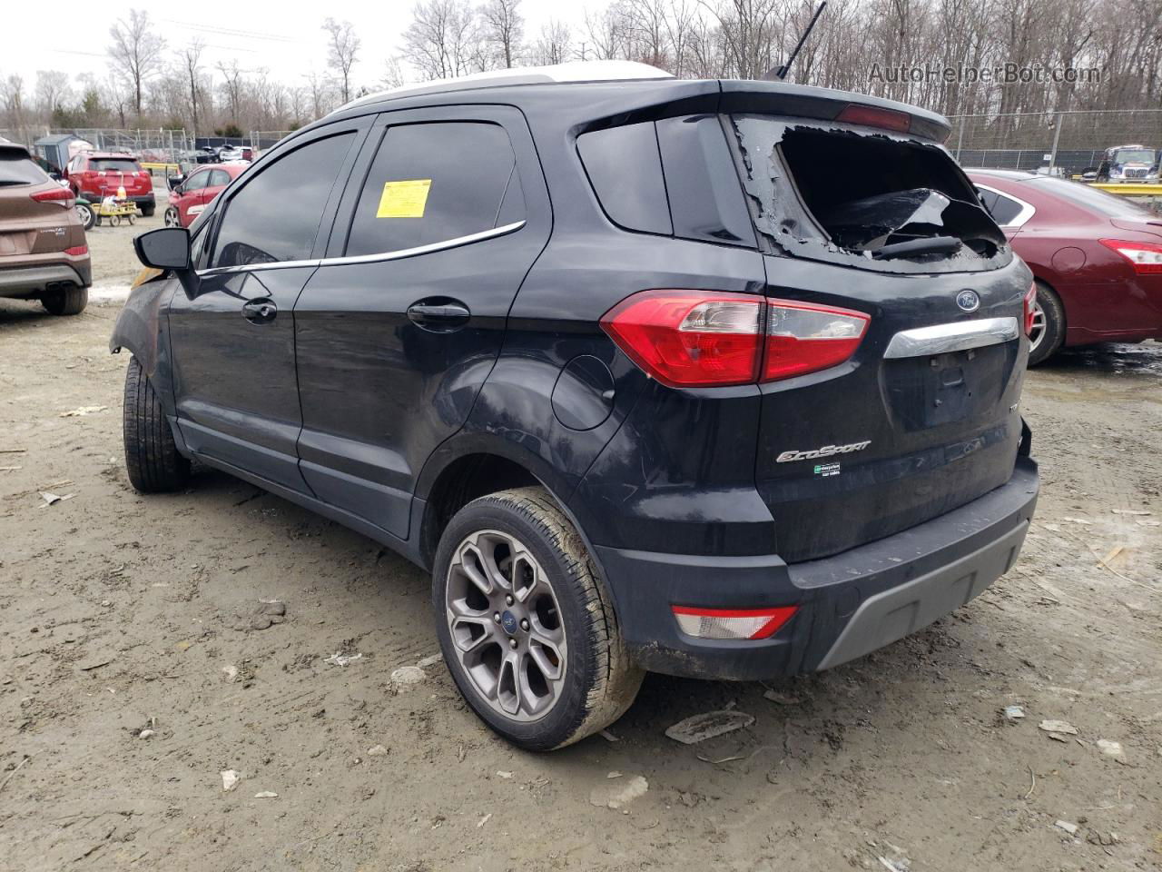 2019 Ford Ecosport Titanium Черный vin: MAJ3S2KE6KC286830