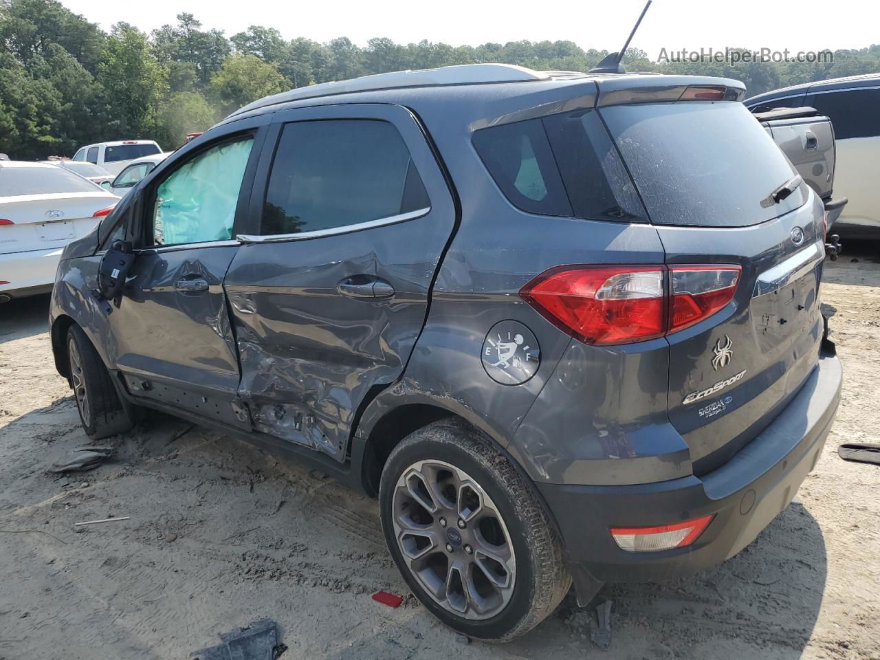 2019 Ford Ecosport Titanium Gray vin: MAJ3S2KE7KC269082