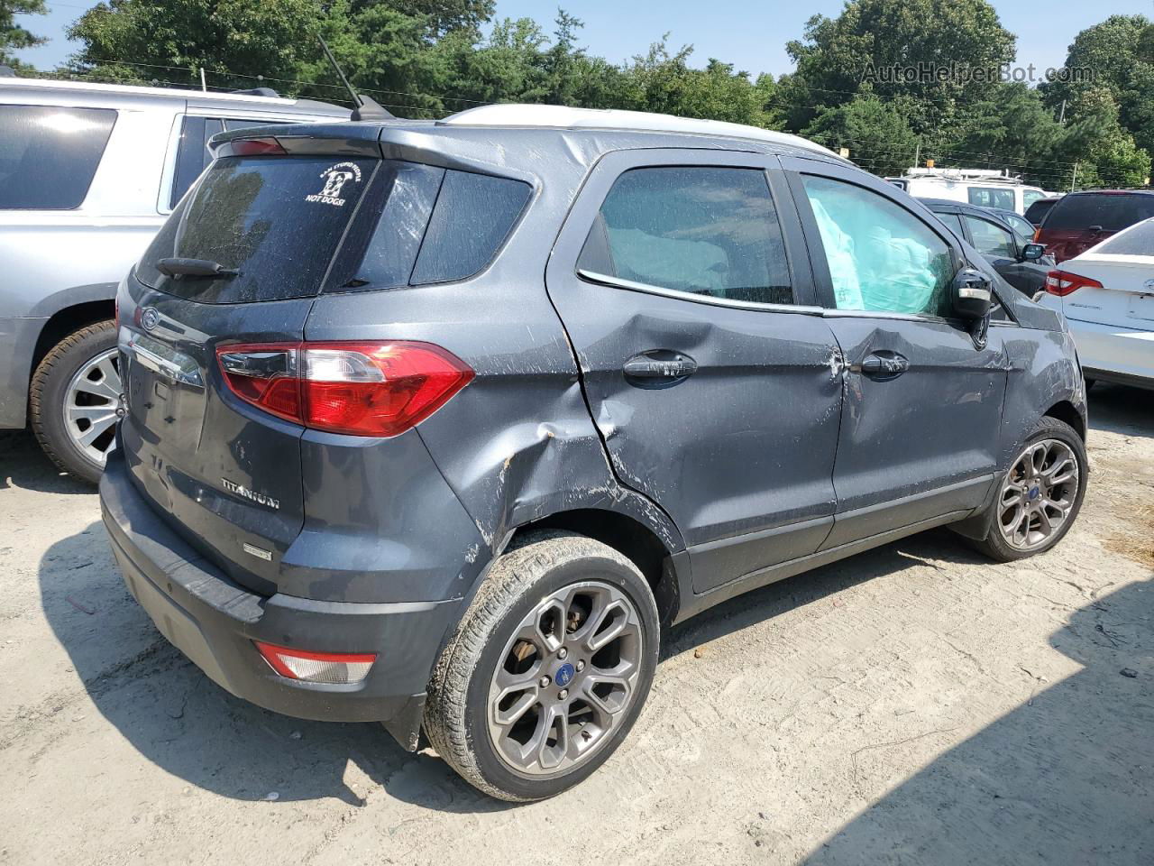 2019 Ford Ecosport Titanium Gray vin: MAJ3S2KE7KC269082