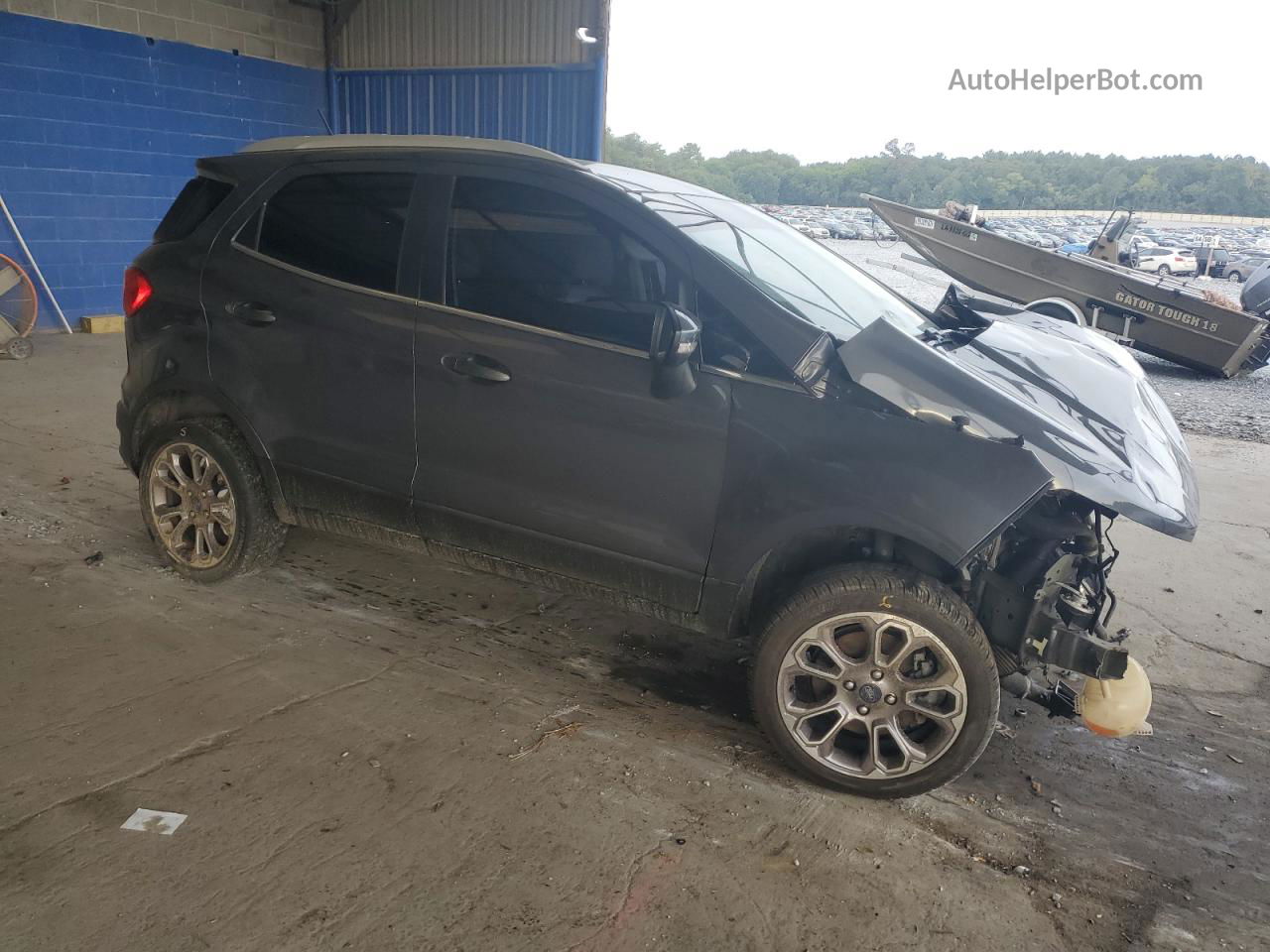 2019 Ford Ecosport Titanium Серый vin: MAJ3S2KE7KC307460