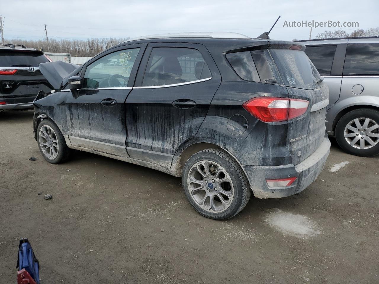 2019 Ford Ecosport Titanium Черный vin: MAJ3S2KE9KC250629