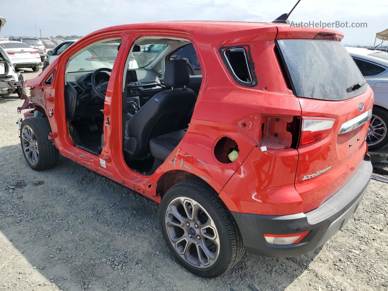 2019 Ford Ecosport Titanium Красный vin: MAJ3S2KE9KC256639