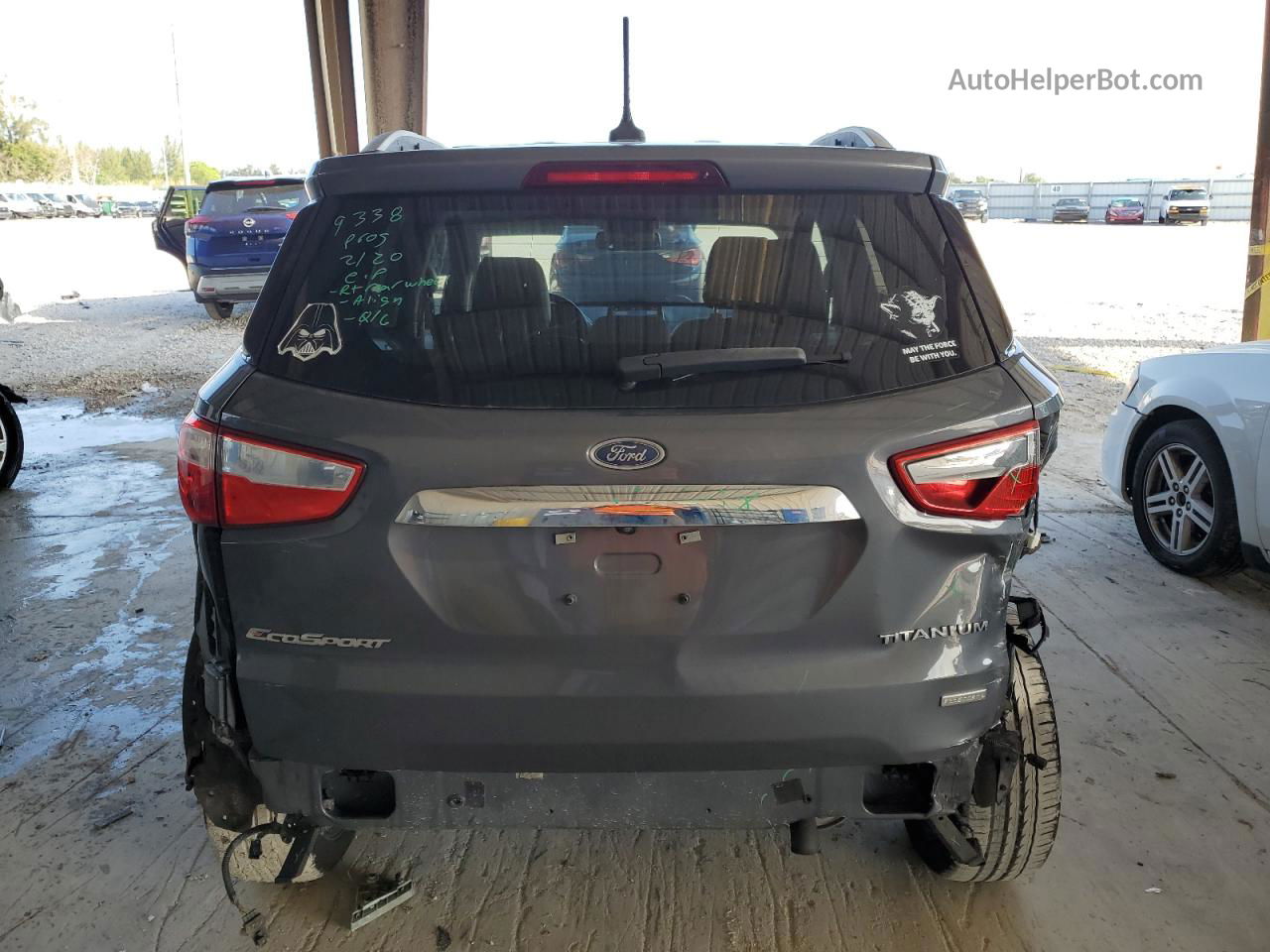 2019 Ford Ecosport Titanium Gray vin: MAJ3S2KE9KC275417