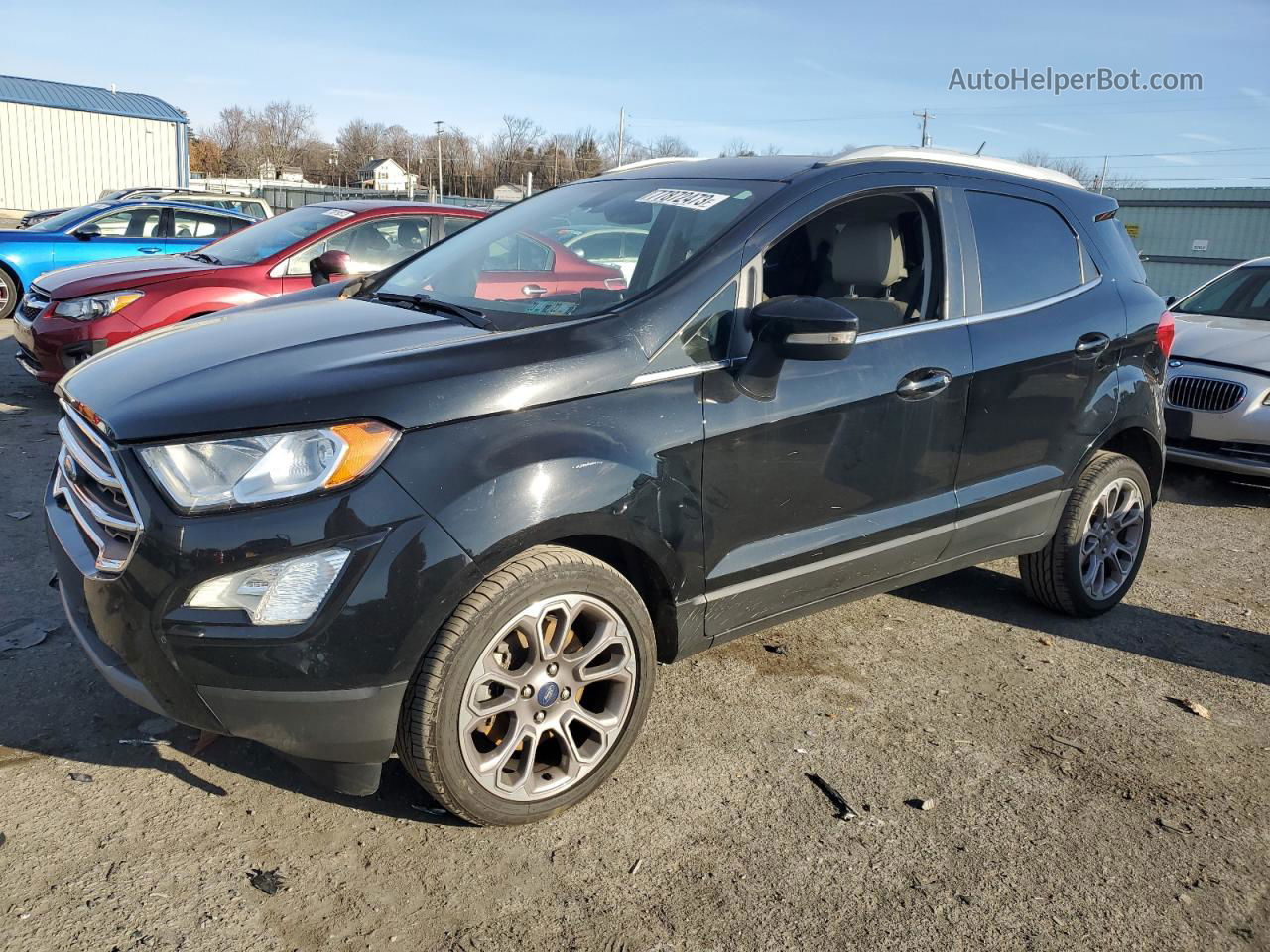 2020 Ford Ecosport Titanium Черный vin: MAJ3S2KE9LC319076