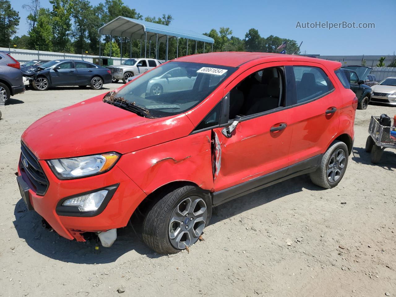 2020 Ford Ecosport S Red vin: MAJ6S3FL0LC347456