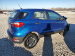 2019 Ford Ecosport S Синий vin: MAJ6S3FL1KC278808