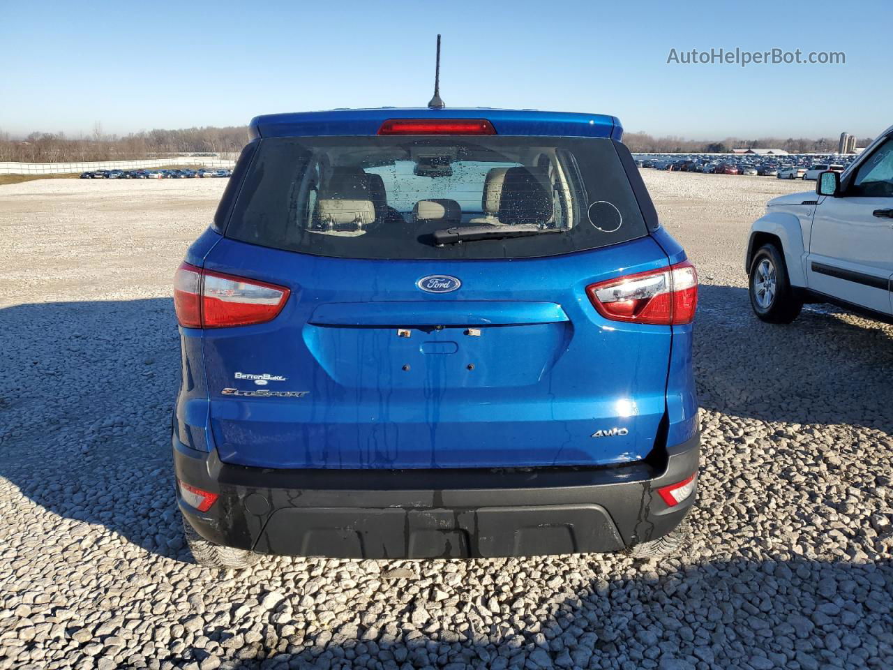 2019 Ford Ecosport S Синий vin: MAJ6S3FL1KC278808