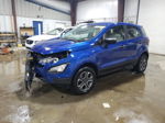 2019 Ford Ecosport S Blue vin: MAJ6S3FL2KC305482