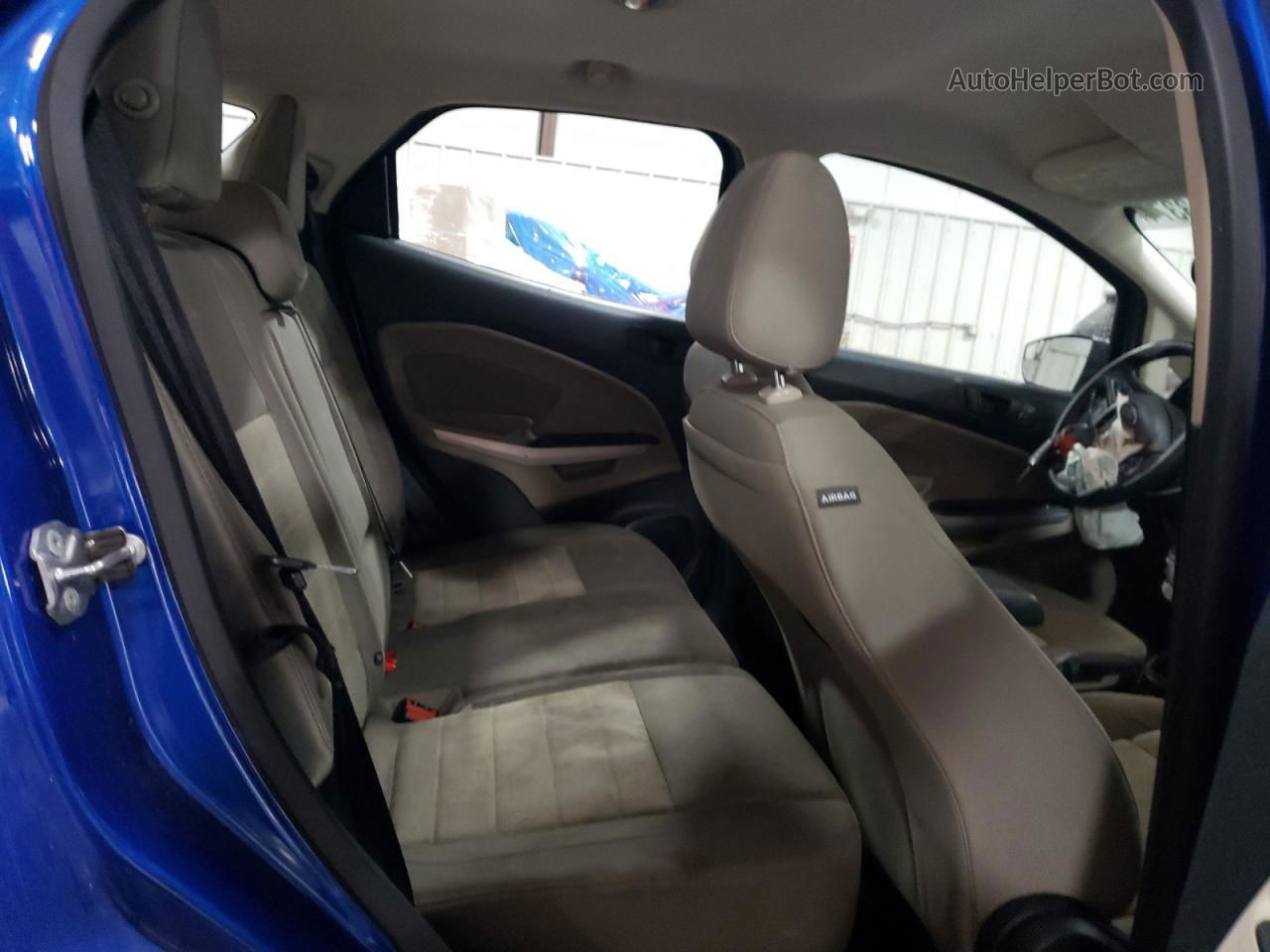 2019 Ford Ecosport S Blue vin: MAJ6S3FL2KC305482