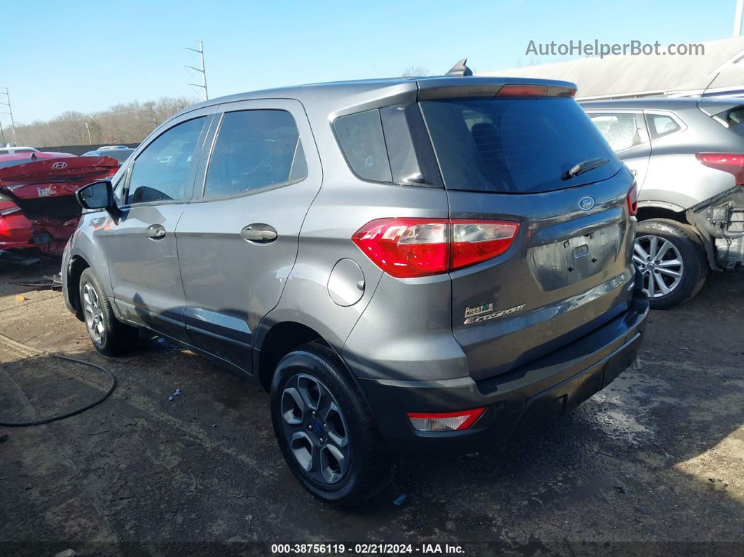 2020 Ford Ecosport S Gray vin: MAJ6S3FL2LC386596