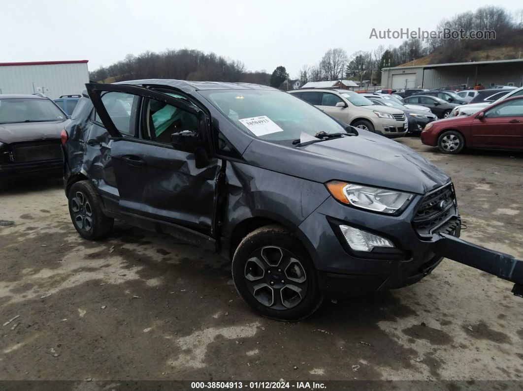 2019 Ford Ecosport S Gray vin: MAJ6S3FL3KC299613