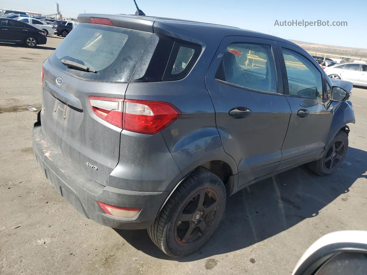 2019 Ford Ecosport S Серый vin: MAJ6S3FL5KC273188