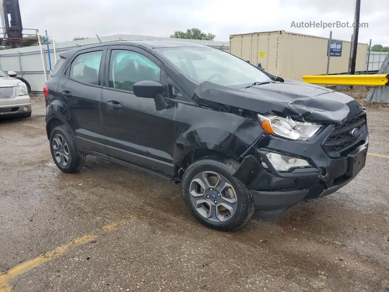 2019 Ford Ecosport S Black vin: MAJ6S3FL5KC276110