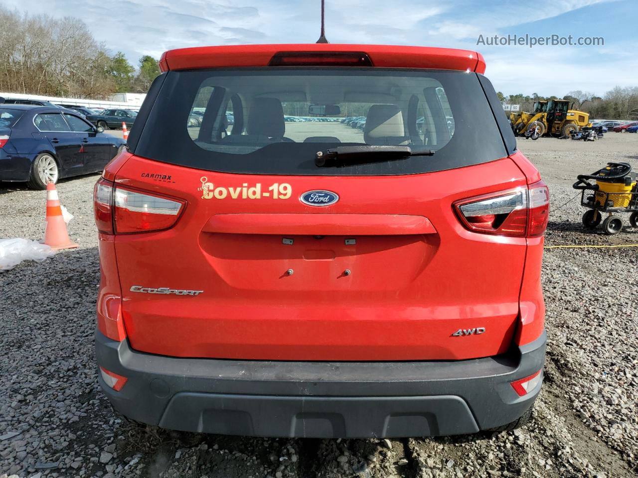 2019 Ford Ecosport S Red vin: MAJ6S3FL6KC256612