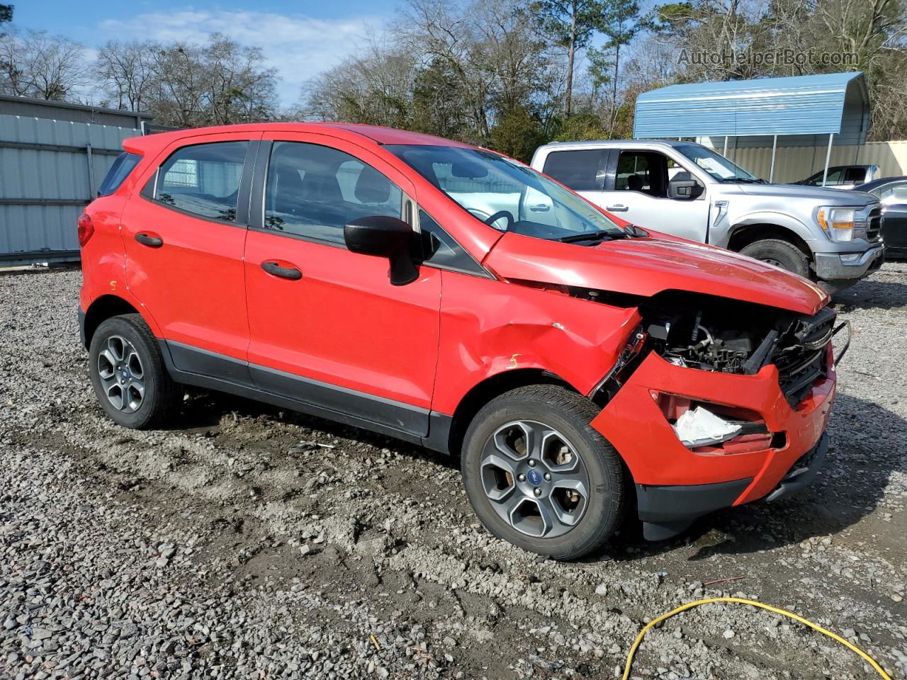 2019 Ford Ecosport S Red vin: MAJ6S3FL6KC256612