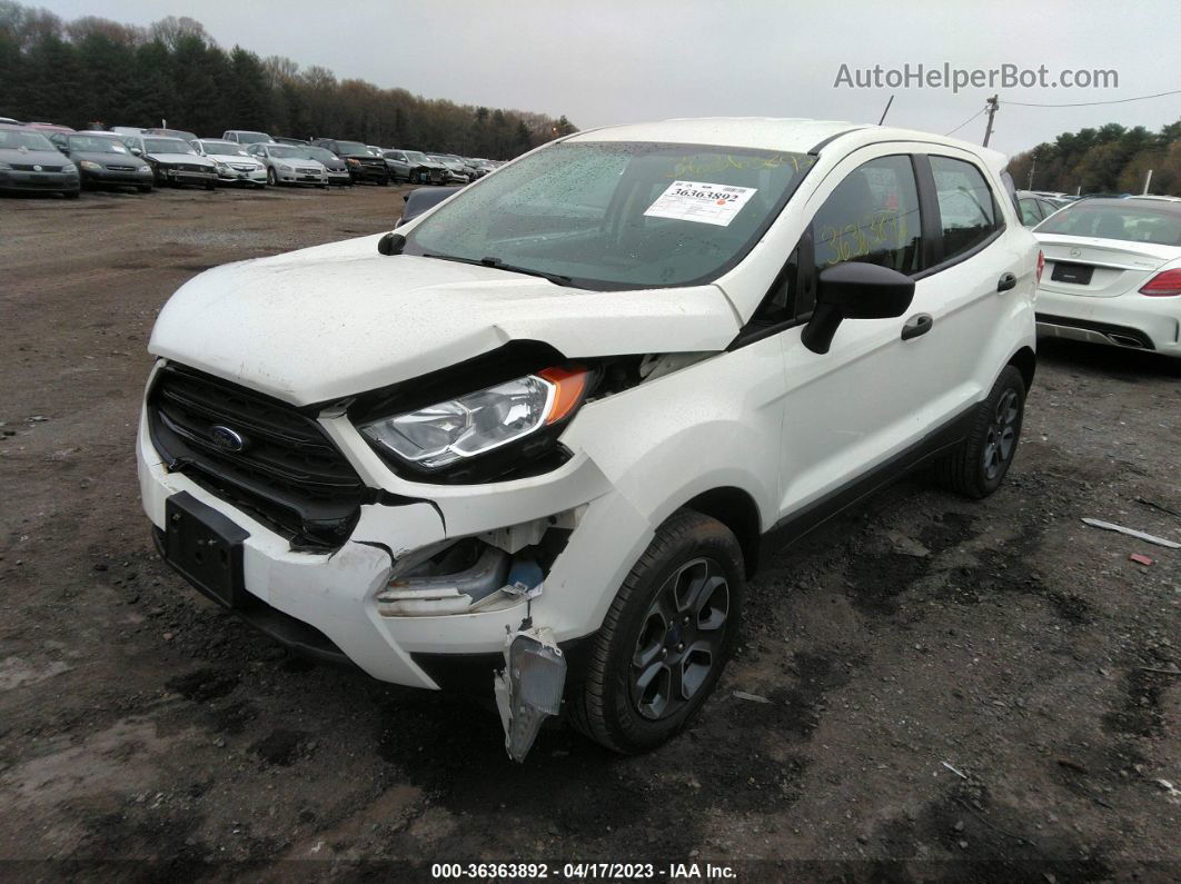 2019 Ford Ecosport S White vin: MAJ6S3FL6KC282305