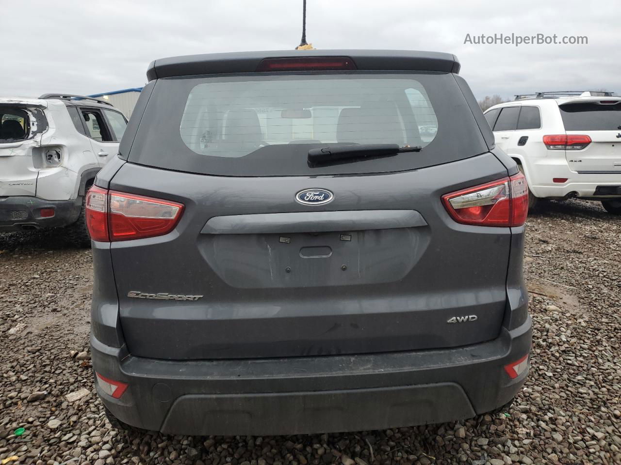 2020 Ford Ecosport S Серый vin: MAJ6S3FL6LC356503