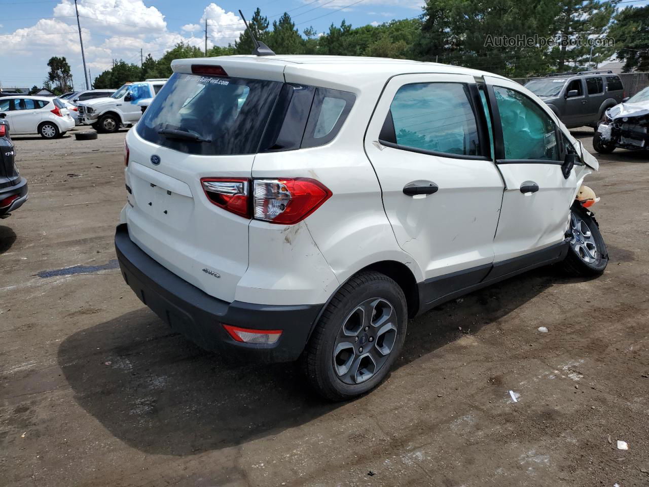 2020 Ford Ecosport S White vin: MAJ6S3FL6LC390747