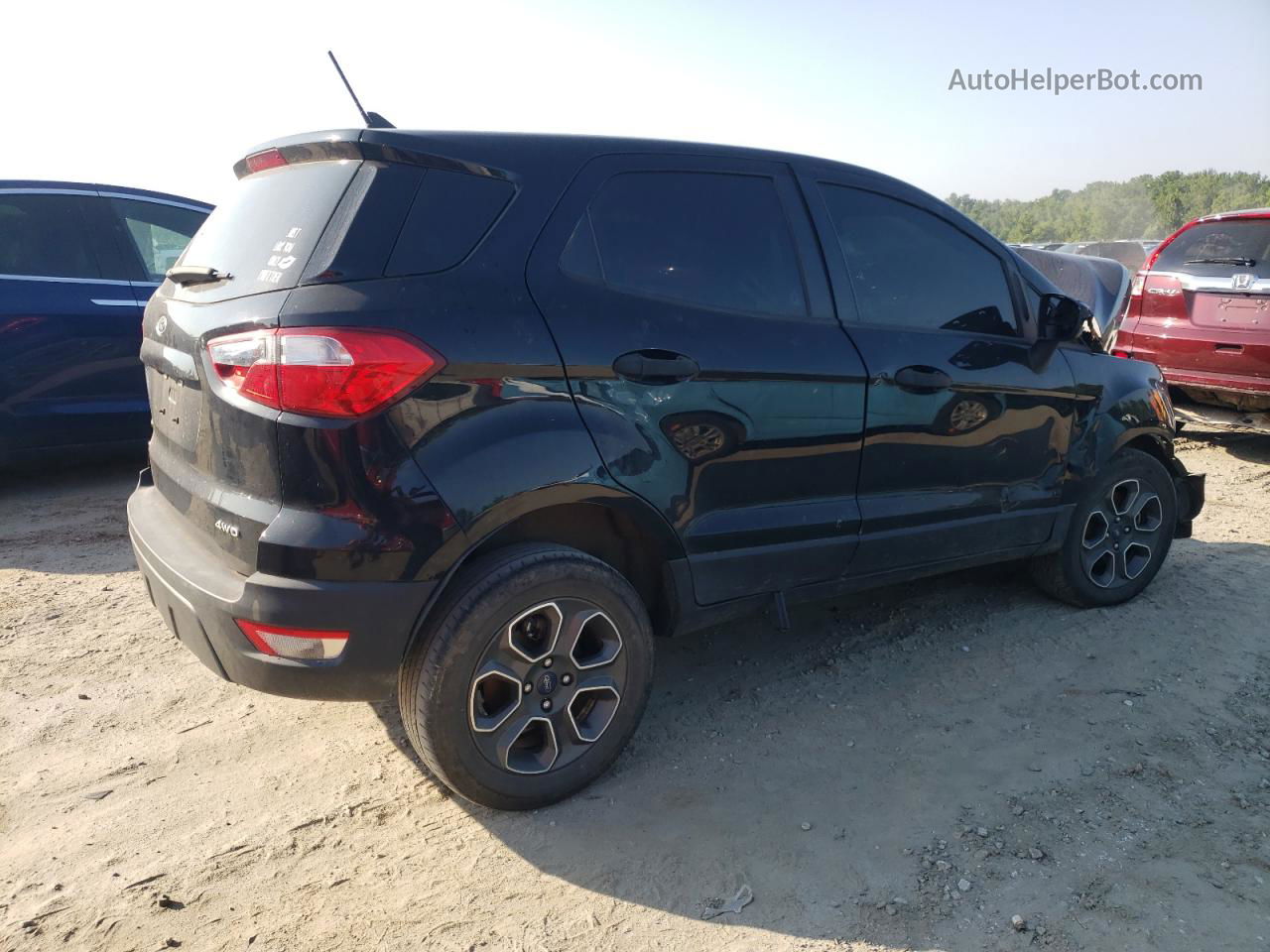 2020 Ford Ecosport S Black vin: MAJ6S3FL7LC357935