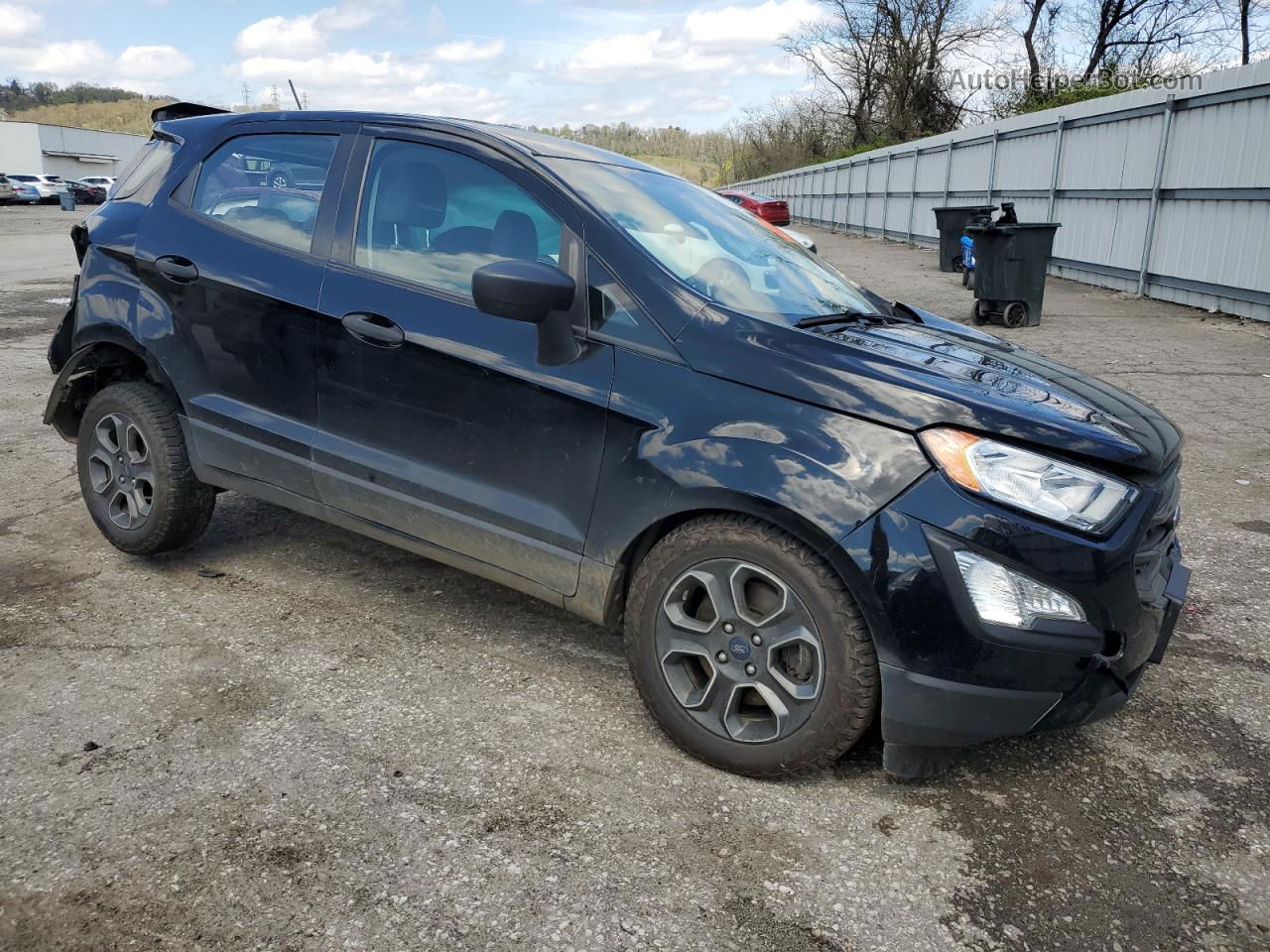 2020 Ford Ecosport S Черный vin: MAJ6S3FL7LC388747