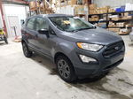 2019 Ford Ecosport S Gray vin: MAJ6S3FL9KC267183