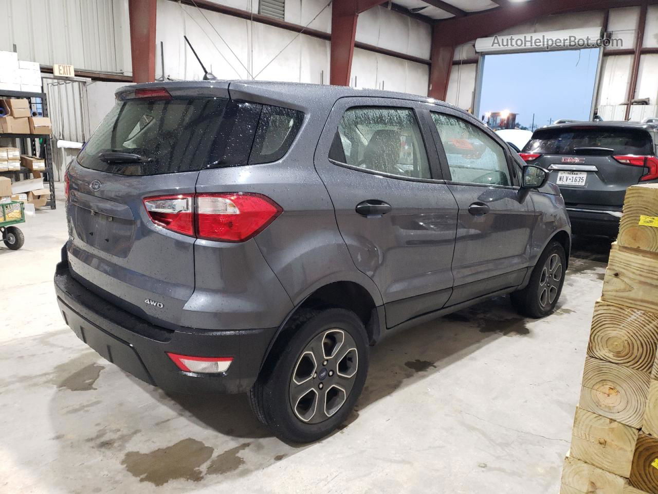 2019 Ford Ecosport S Gray vin: MAJ6S3FL9KC267183