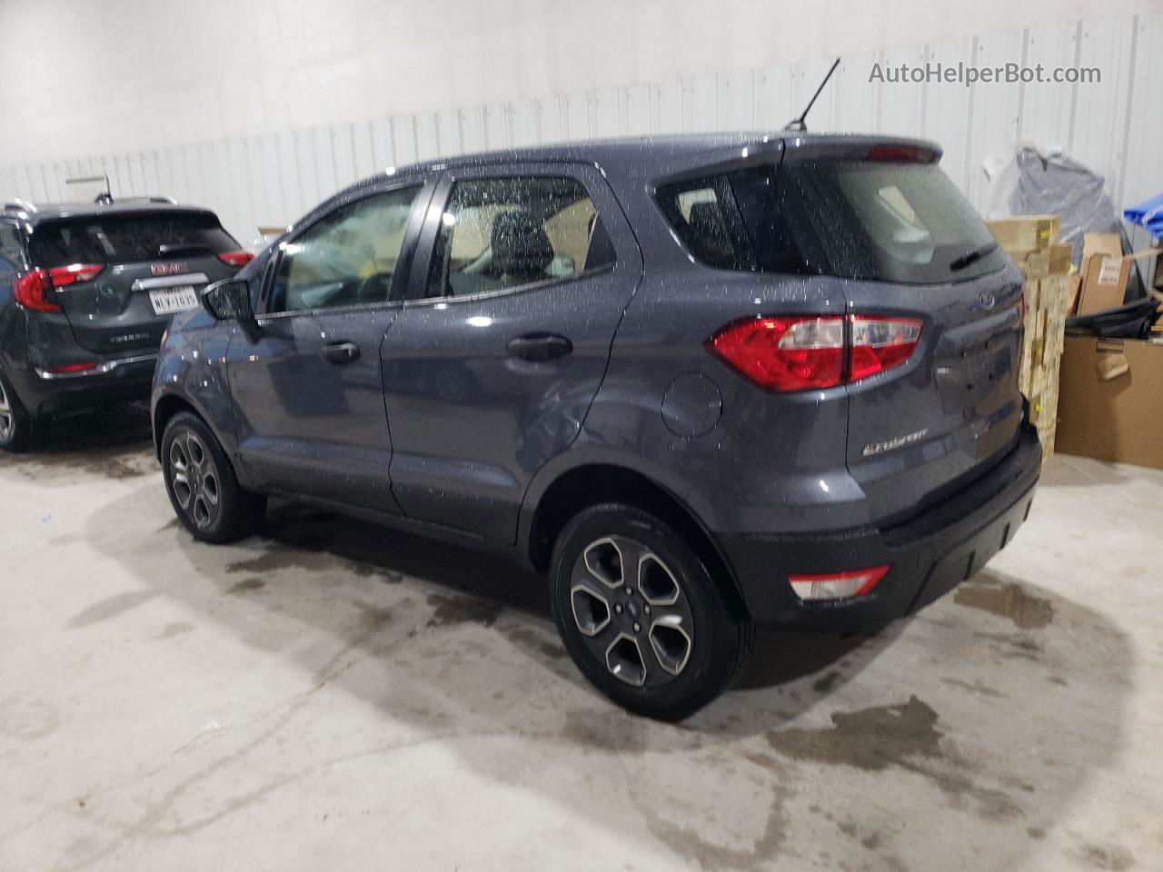 2019 Ford Ecosport S Gray vin: MAJ6S3FL9KC267183