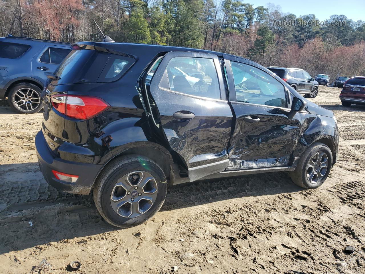 2020 Ford Ecosport S Black vin: MAJ6S3FL9LC334141