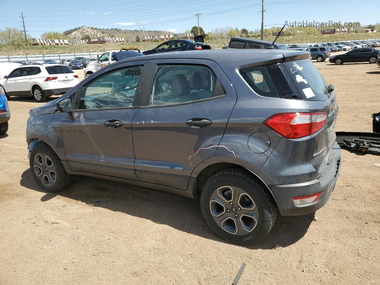 2019 Ford Ecosport S Gray vin: MAJ6S3FLXKC309408