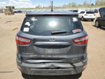 2019 Ford Ecosport S Gray vin: MAJ6S3FLXKC309408