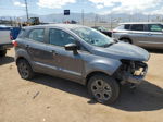 2019 Ford Ecosport S Gray vin: MAJ6S3FLXKC309408