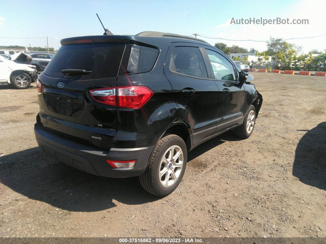 2019 Ford Ecosport Se Black vin: MAJ6S3GL0KC259620