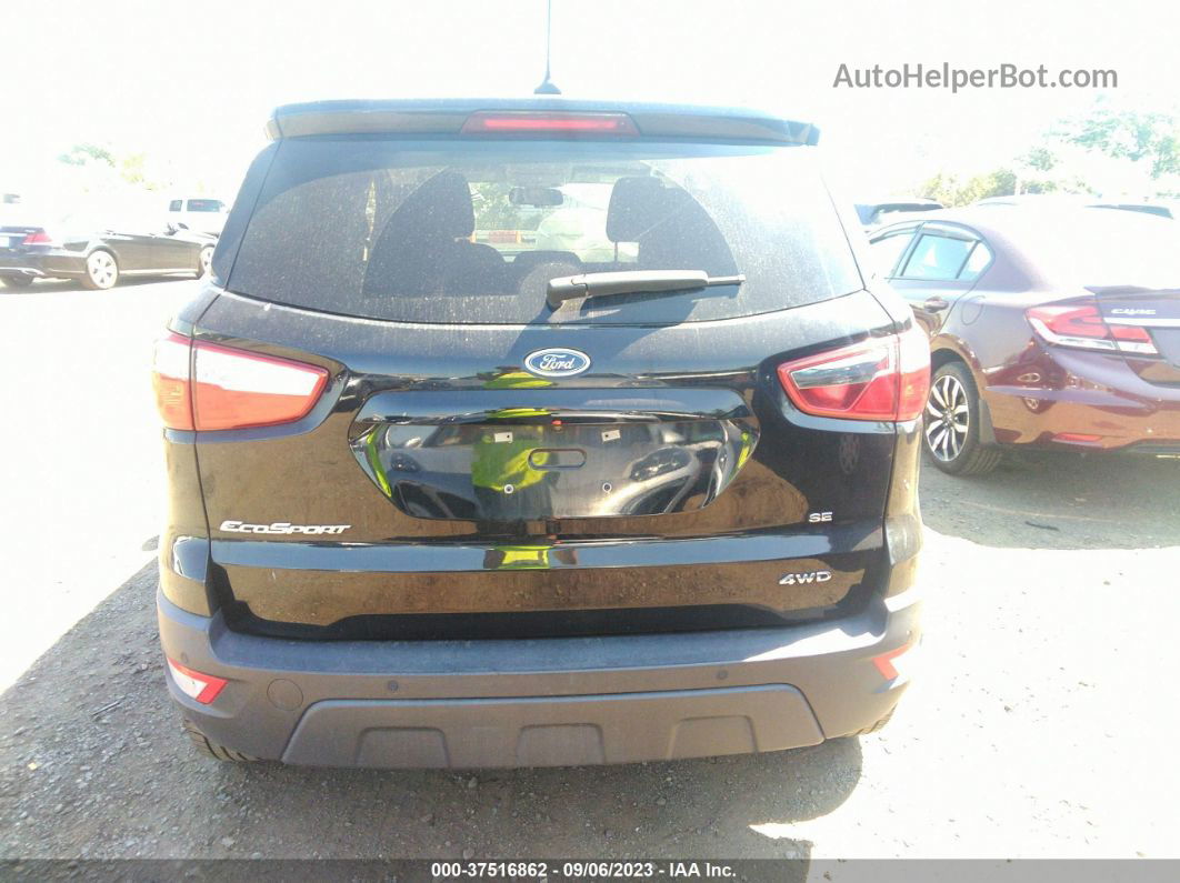 2019 Ford Ecosport Se Black vin: MAJ6S3GL0KC259620