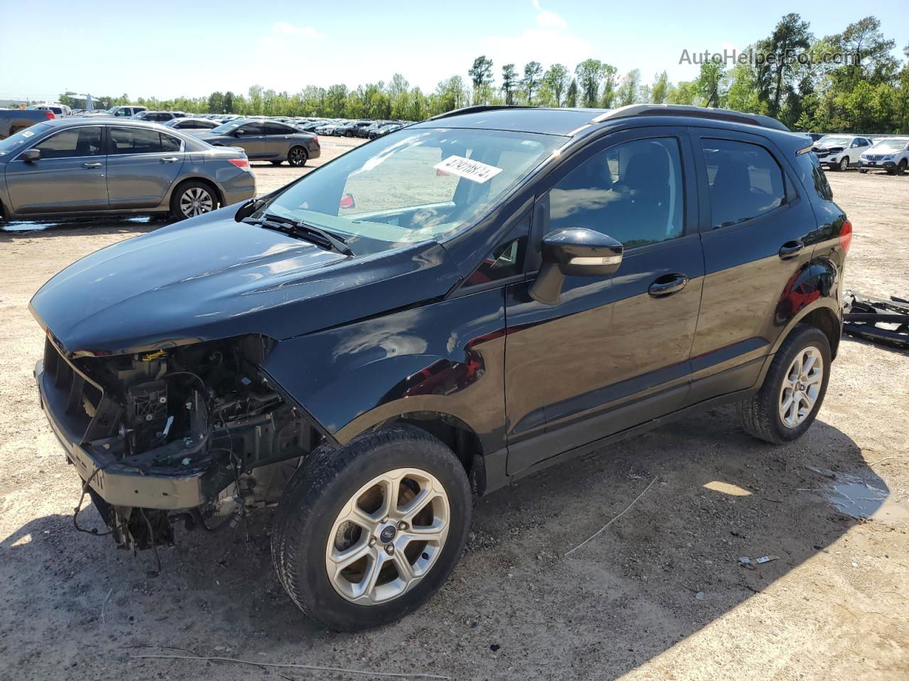 2019 Ford Ecosport Se Black vin: MAJ6S3GL0KC259858