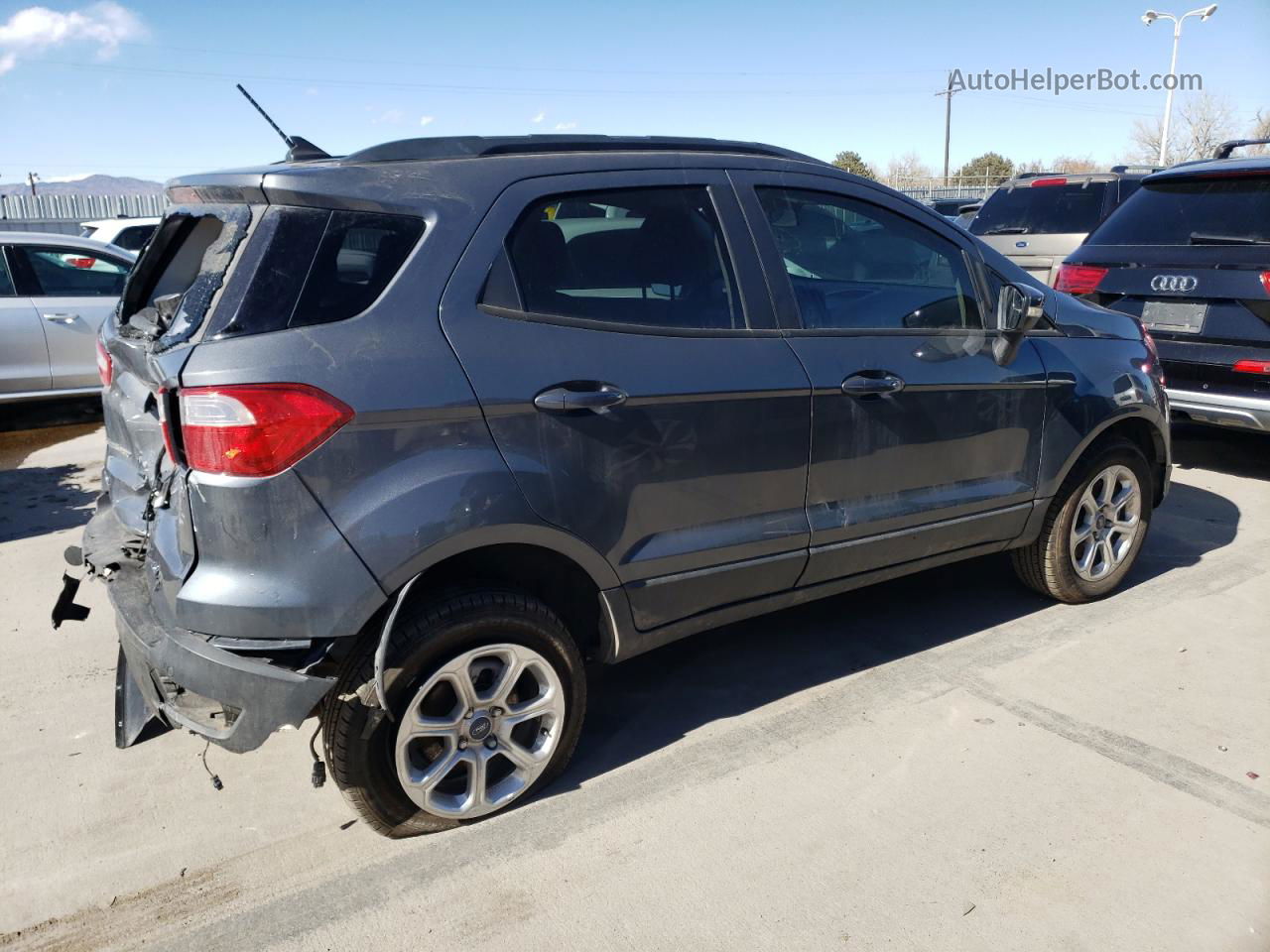 2019 Ford Ecosport Se Gray vin: MAJ6S3GL0KC262355